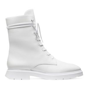 *SALE* Stuart Weitzman Mckenzee Lace-Up Boots White 9.5